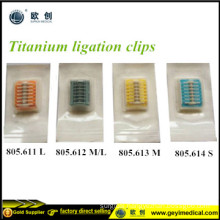 Laparoscopic Disposable Titanium Clips Lt 400 Lt300 Lt 200 Lt100